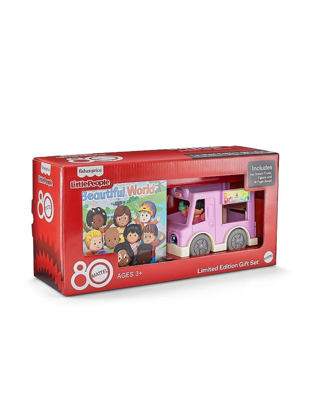 Kohl's Cares for Kids Fisher Price Little People Purple Ice Cream Truck Book Set